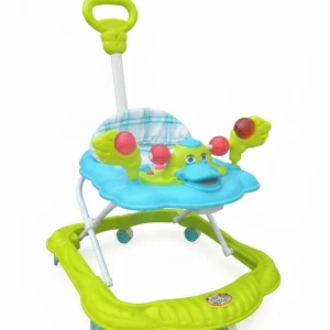 Baby Duck Musical Walker with Parent Handle- Green