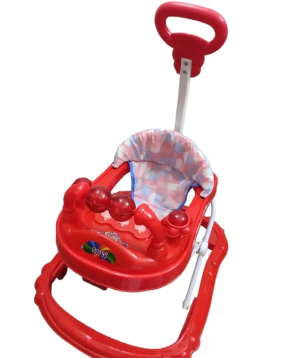 Musical Baby Ball Walker - Red